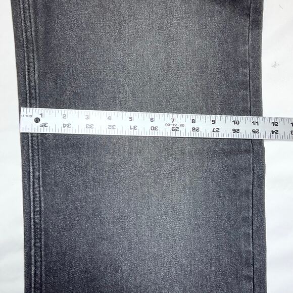 Vans Off the Wall Denim Jeans Women 26x30 Black Washed Wide Leg Baggy Loose Fit - Picture 11 of 11